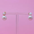 Double Pearl Earrings