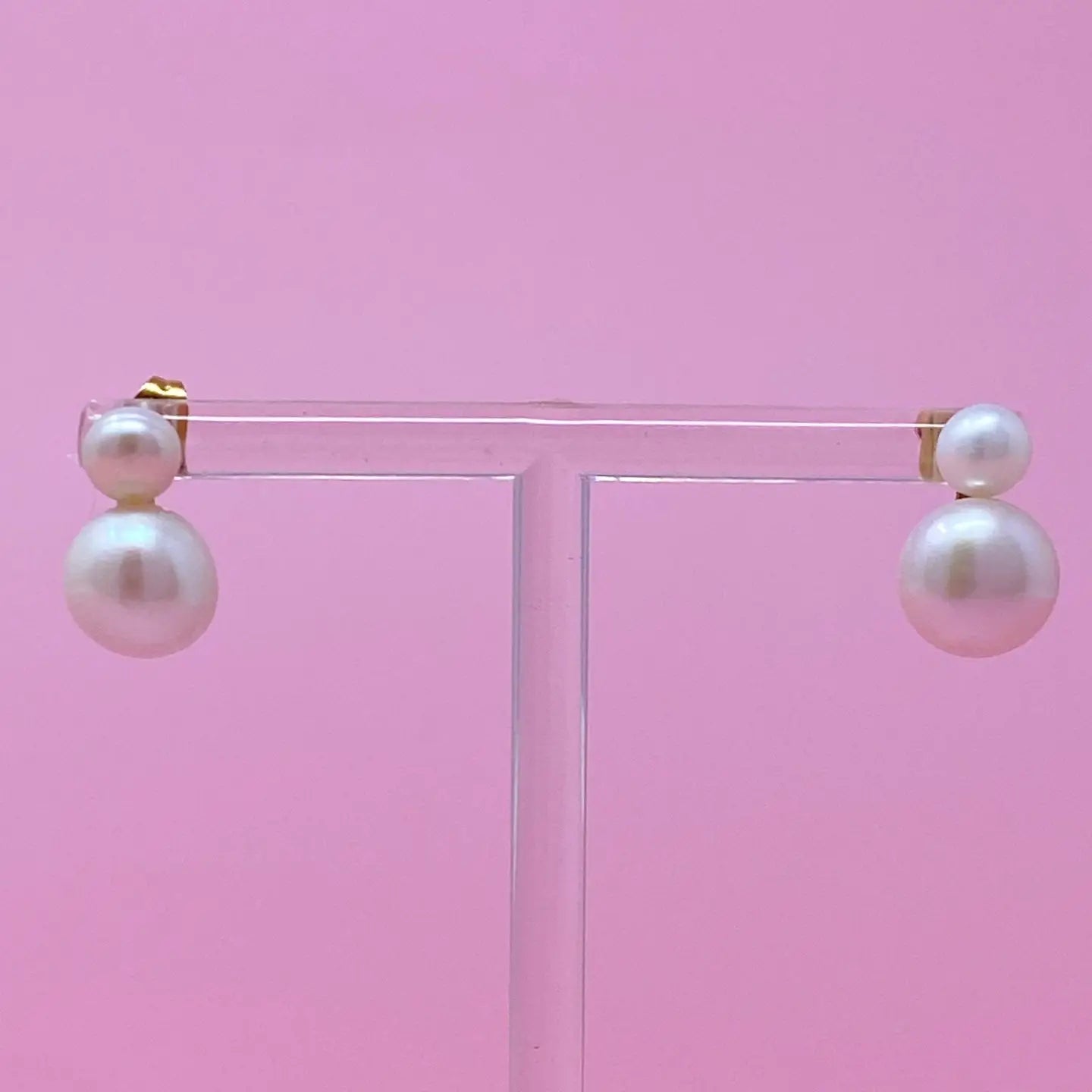 Double Pearl Earrings