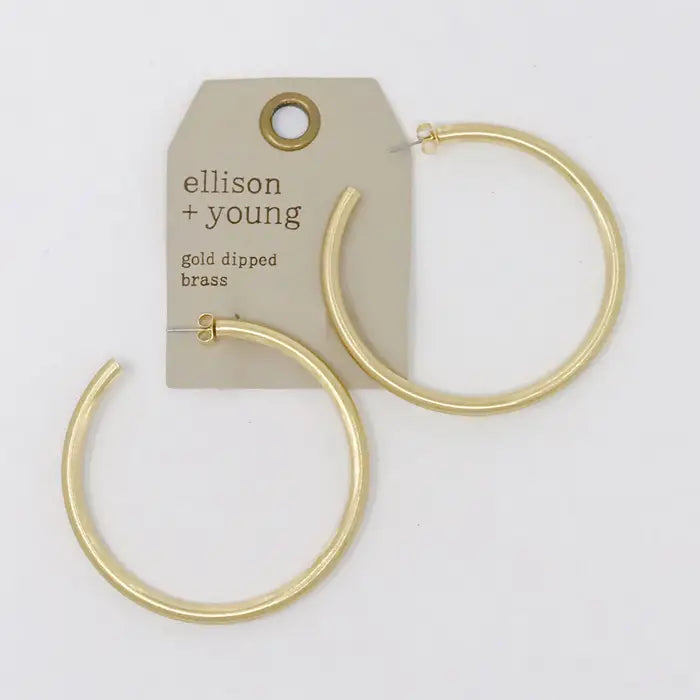 Jade Satin Finish Hoops