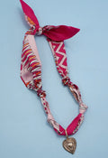 Hot Pink Scarf Necklace